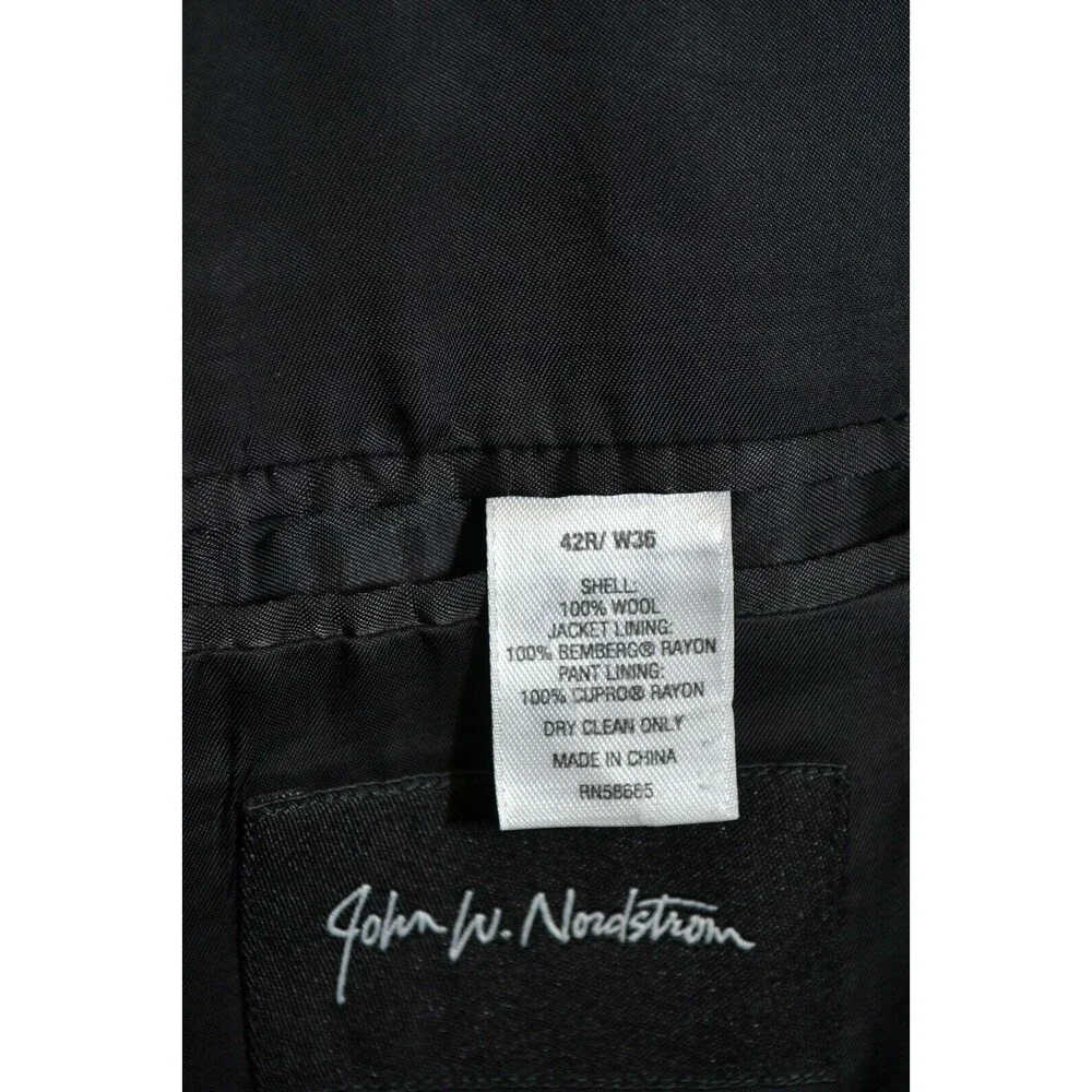 John W. Nordstrom Loro Piana Wool Blazer Mens 42R‎ Gray Glenn Check Sport Jacket